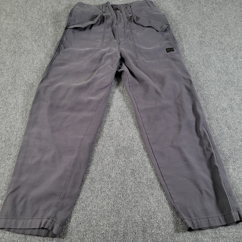 G Star Raw Pants Womens 29 Pilot Cropped Gray‎ Cotton Blend
